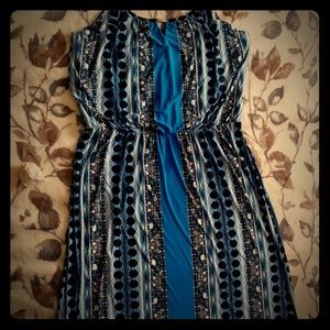 Long spaghetti-strap (adjustable) maxi dress